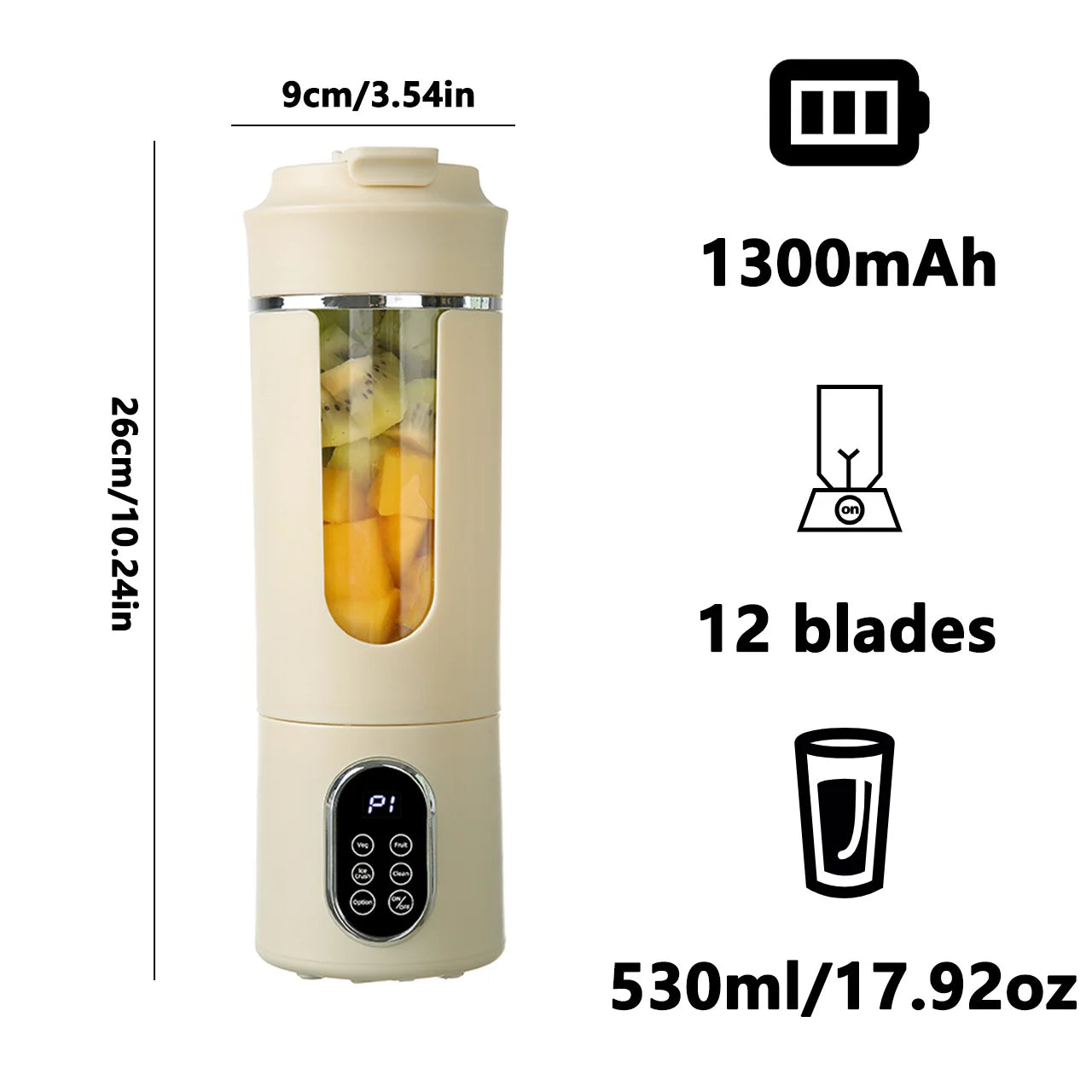 The 30-Second Energy Shortcut (Portable 12-Blade Blender)